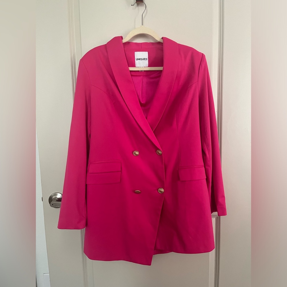 hot pink blazer dress!